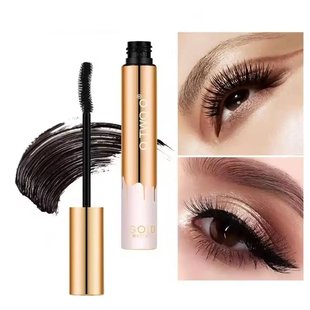 O.TWO.O 3D Mascara in Black Lengthening Lash Extension with Eye Lashes Brush Beauty Makeup for Long wearing Gold Color Masc X5C0