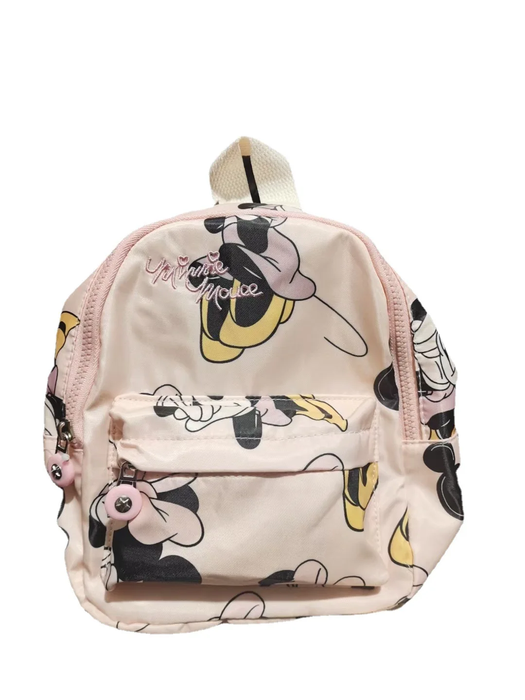 MINISO Disney-mochila de dibujos animados para niños, morral escolar con estampado de Minnie Mouse, morral para niñas