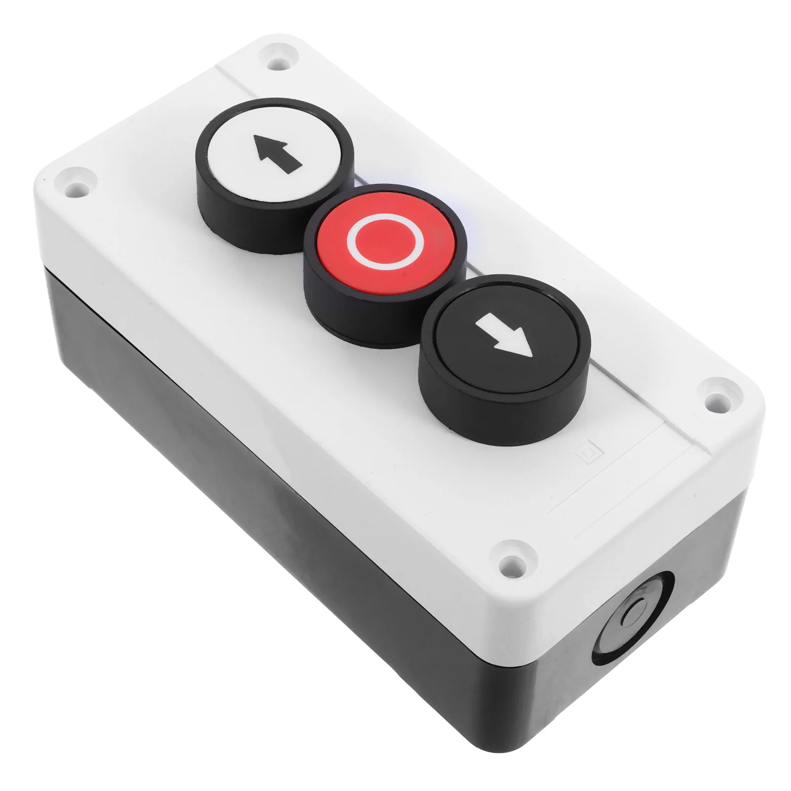 

Waterproof Push Button Momentary Emergency Stop Plastic Control Station For Winch Roller Door Exit Switch Power Control