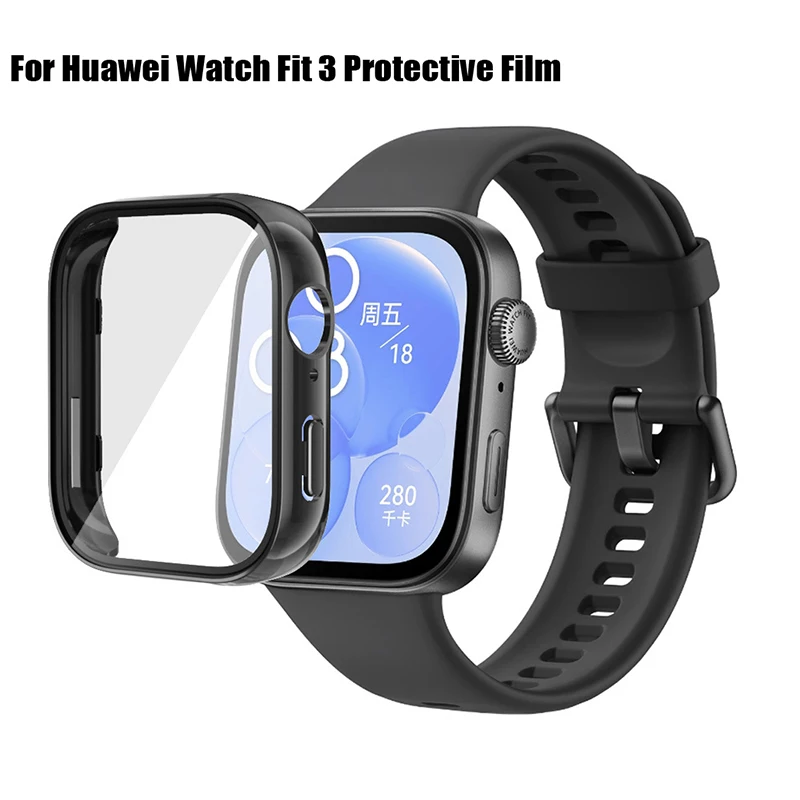 Casing pelindung untuk jam tangan Huawei Fit 3 buah pelindung layar jam tangan cangkang semua termasuk casing jam untuk JAM Huawei Fit 3 sampul