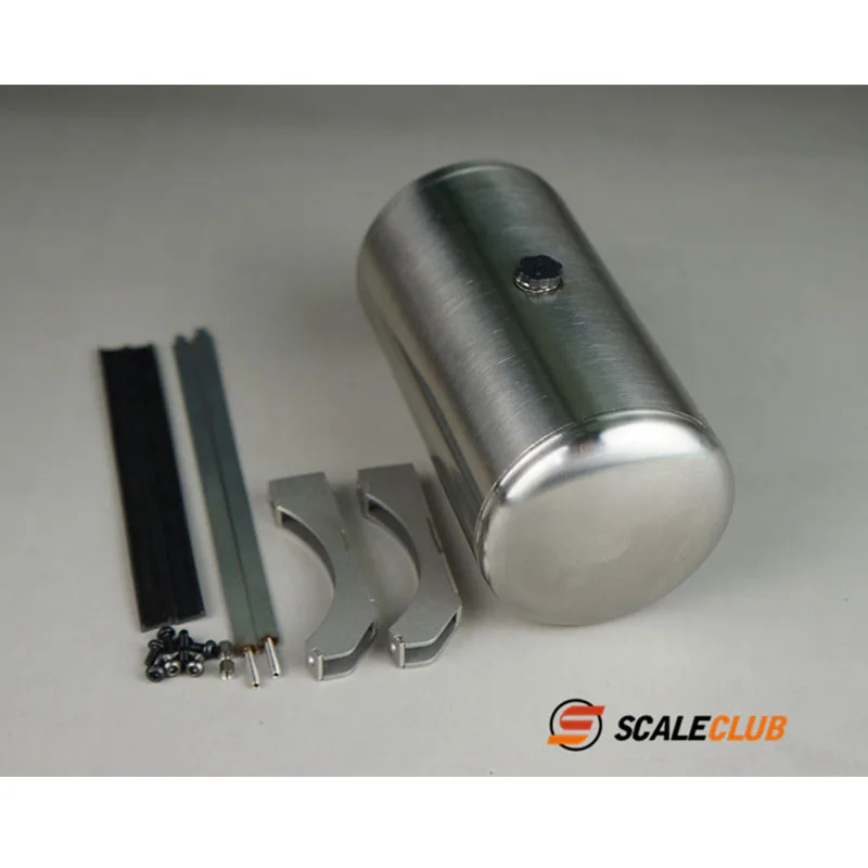 Scaleclub Model For Tamiya 1/14 Stainless Steel Round Fuel Tank Suitable For Specific Groups DIY