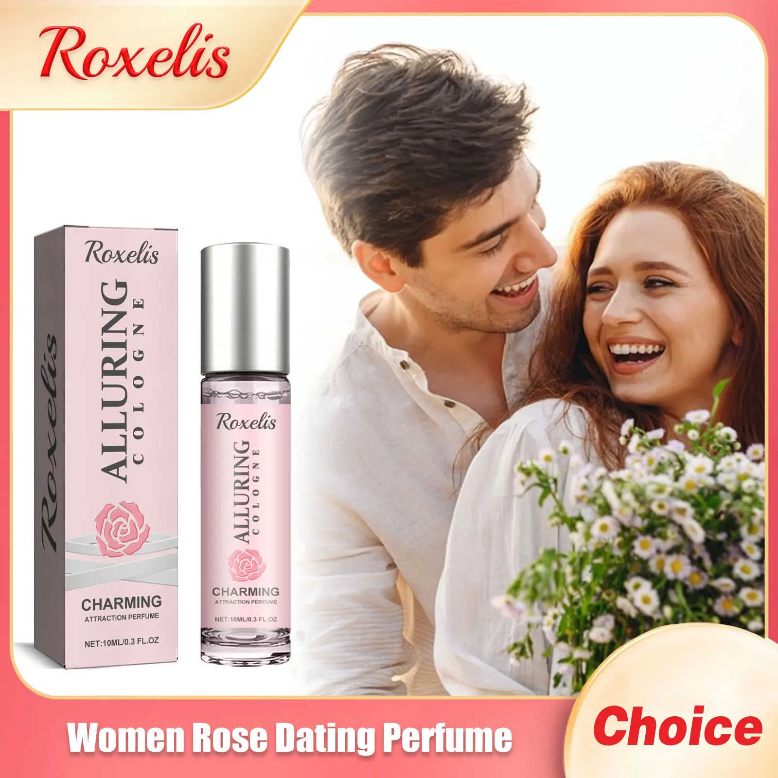 Vrouwen Rose Dating Roll Ball Parfum Bloemengeur Blijvende geur Aantrekken van mannen Houd charme Verbeter het vertrouwen Flirten Parfum