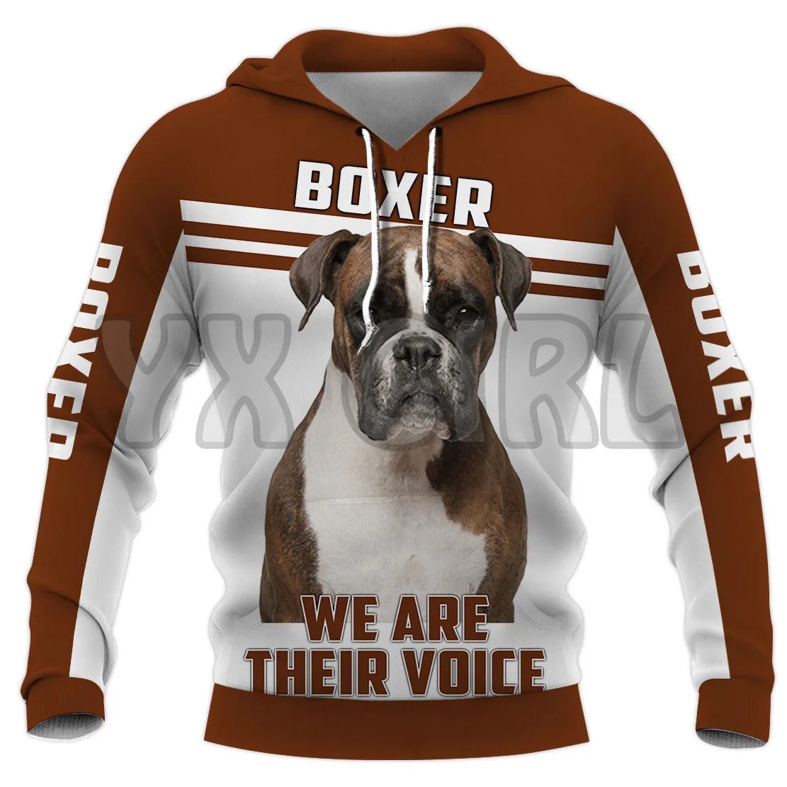 Sudadera con capucha con estampado 3D de We Are Your Voice Pitbull para hombre y mujer, jerséis Unisex, Sudadera con capucha divertida para perro, chándal informal de calle