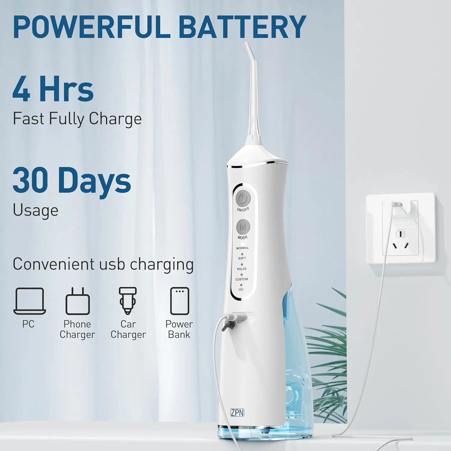 Hilo dental de agua para gatos y perros - 5 puntas, portátil - imagen 4