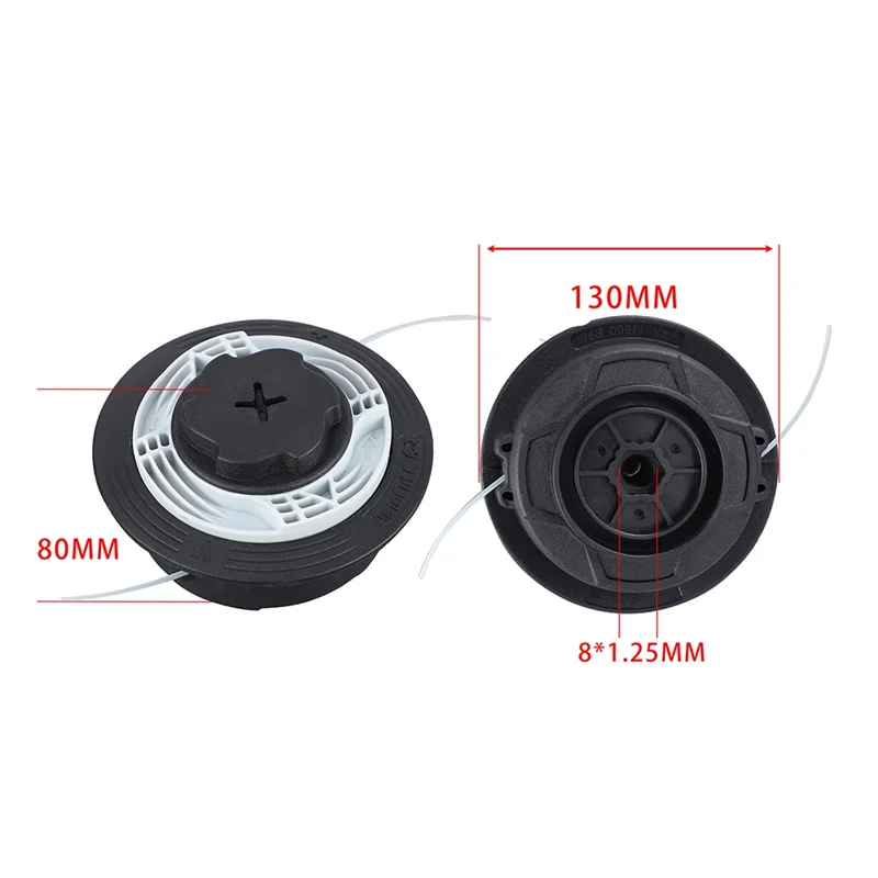 A74E-M8x 1.25 Kepala Pemangkas Rumput Otomatis C6-2 untuk Stihl FSE60 FSE71 FSE81 FS38 FS40 FS45 FS46 FS50