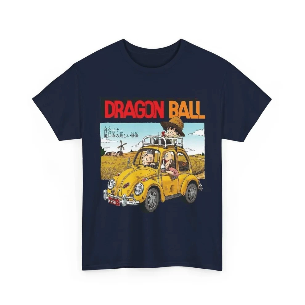 Dragon Ball Country Drive Pure Cotton T-shirt Men and Women Anime Style Fashion Comfortable Casual Short Sleeved T-shirt Unisex