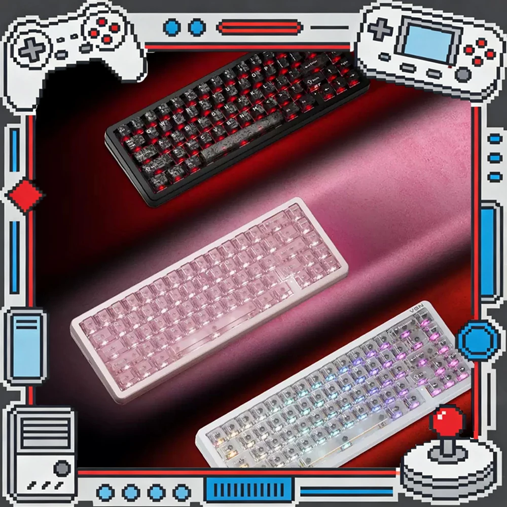 VGN Neon 68 Super Competitive Edition Wired Keyboard Xingshan Flagship Custom Hall Sensor E-sports Keyboard Pc Accessories Gifts