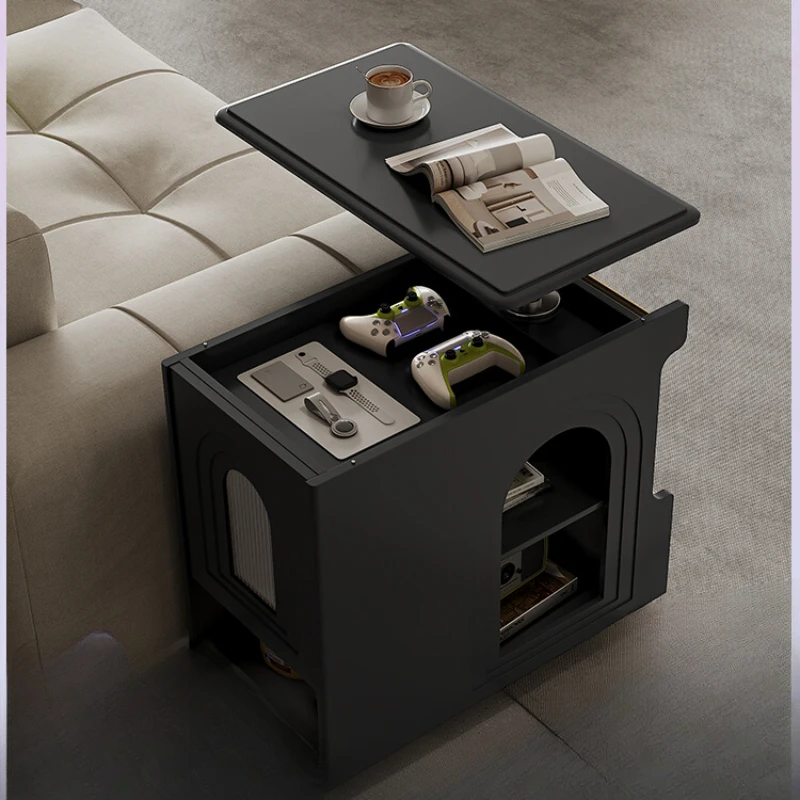 

French retro mobile side table with adjustable sofa and small side coffee table for modern, minimalist and high-end feel