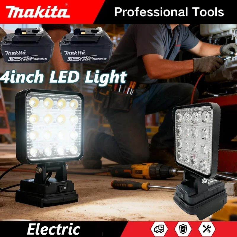 

Makita 14.4V-18V Work Light 3/4 inch LED Outdoor Flashlight Camping Lamp Li-ion Battery Emergency Lighting Cordless Lantern