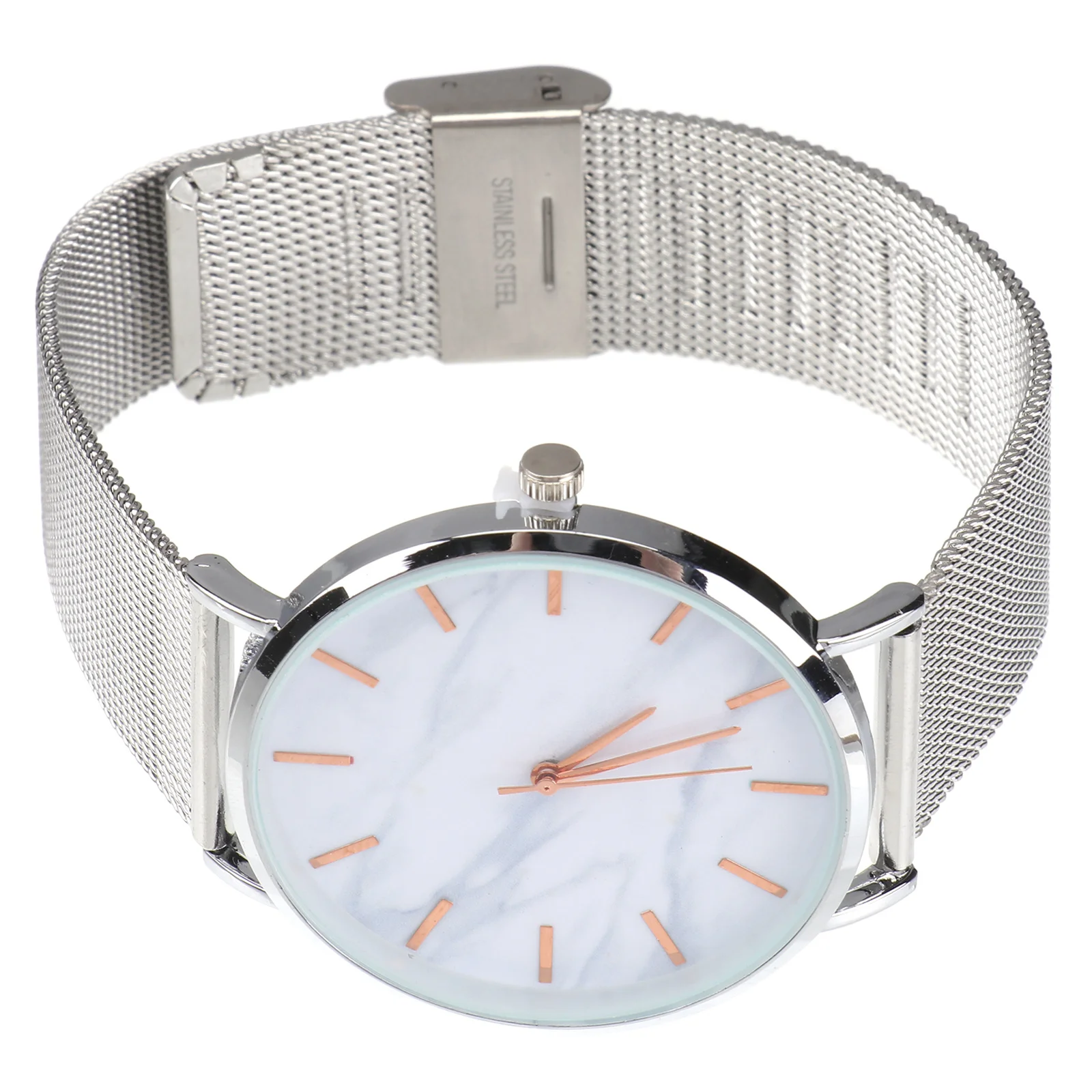 

Trendy Women Marble Watch Quartz Bracelet Wristwatch Silver Stylish Gift for Birthdays Mother's Day New Year Quartz Watch