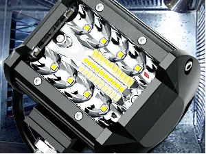 4 Inch 60W LED Pods with Horizontal Bar Clamp with Wiring Harness kit
