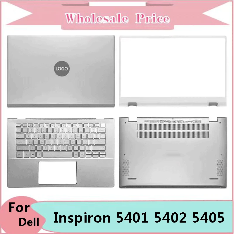 

New Original For Dell Inspiron 5401 5402 5405 Laptop LCD Back Cover Front Bezel Upper Palmrest Bottom Base Case Keyboard Hinges