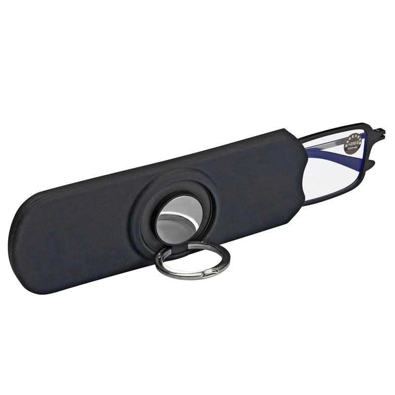 Ultra Thin Reading Glasses with Phone Case Stand Portable Stick on Phone Back Blocking Computer Readers Eyeglasses for Men Women