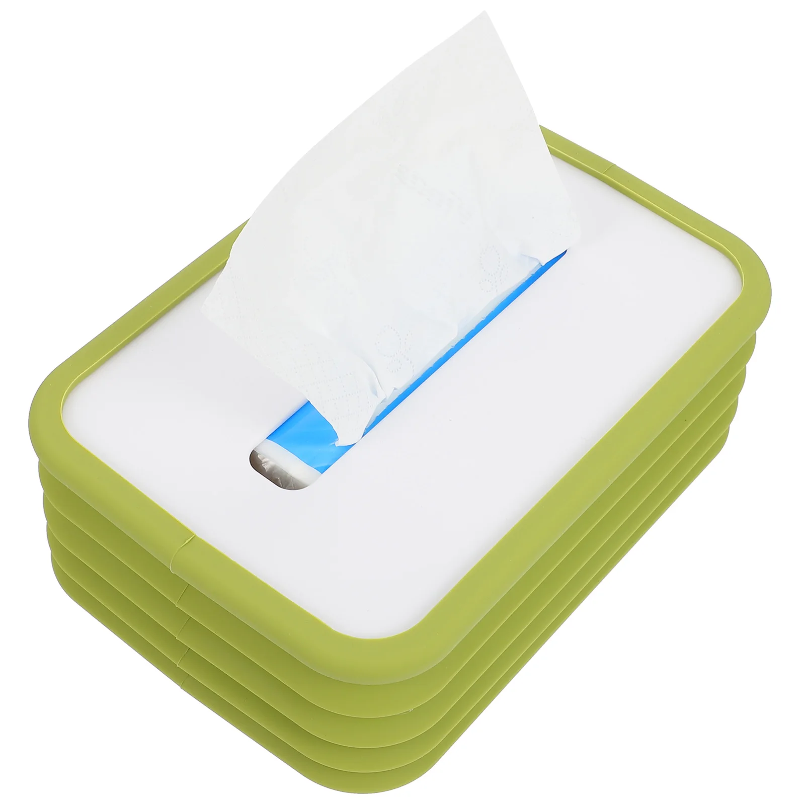 

Retractable Tissue Box Silicone Foldable Home Decorative Case Sturdy Easy Paper Access Car Bathroom Tissue Case