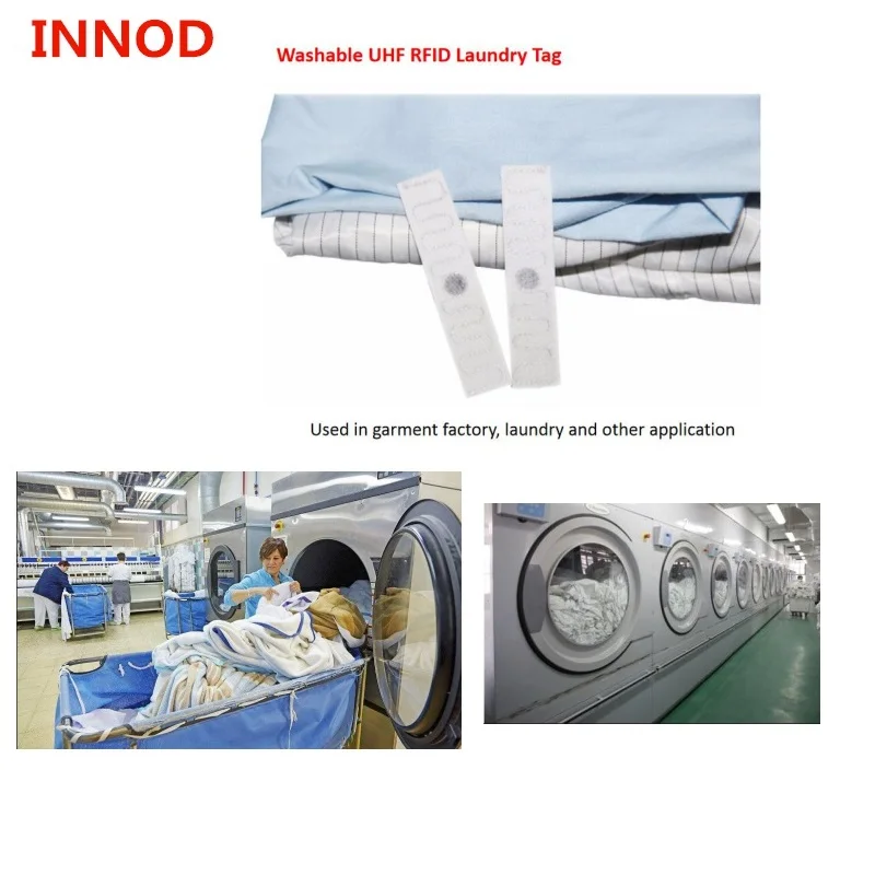 860-960MHz UHF RFID laundry tags impinj Monza R6P chip Chip High temperature waterproof label for cloth washing