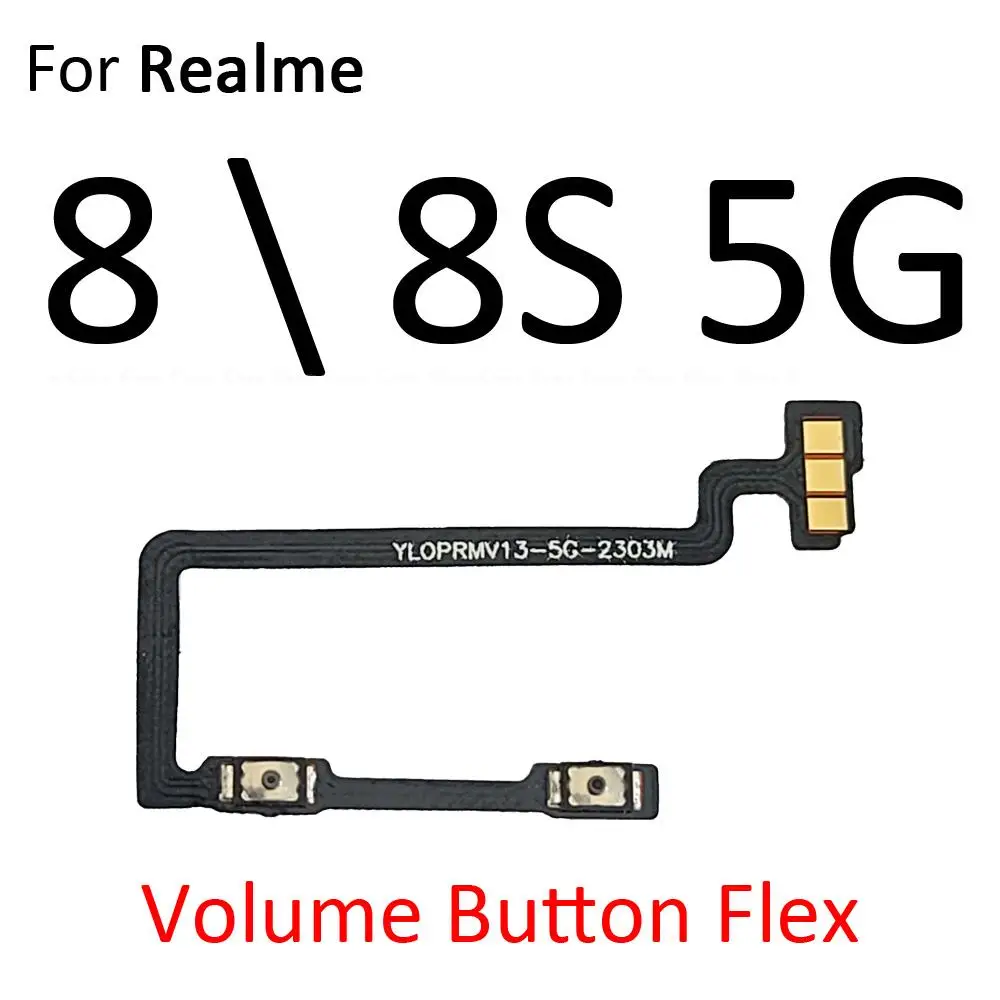 Power ON OFF Mute Switch Control Key Volumen Taste Flex Kabel Für OPPO Realme 8 8s 8i 7i 7 6i 6 Pro Ersatz Teile