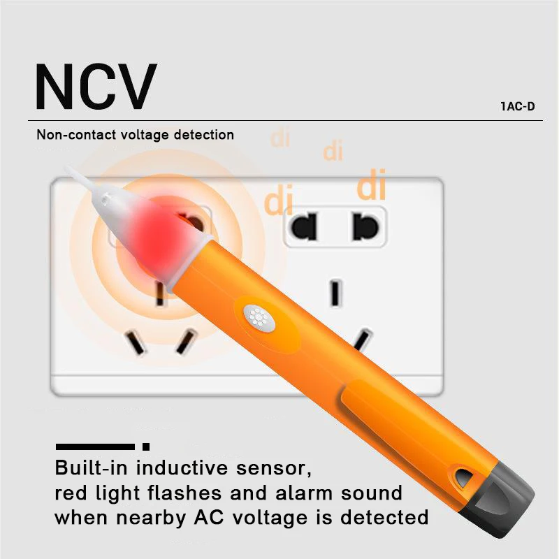 Detektory napięcia AC inteligentny bezdotykowy tester miernik w kształcie długopisu 90-1000V prąd czujnik elektryczny ołówek testowy narzędzie dla