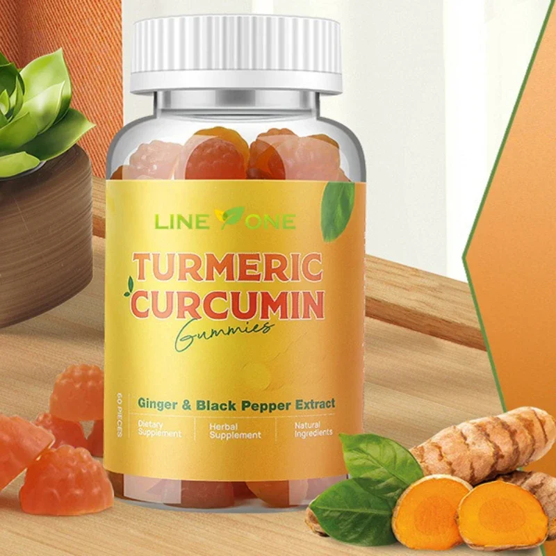 

1 bottle of curcumin gummies a natural compound that enhances metabolism and protects the nervous system