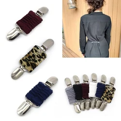Popular Simple Sweater Brooch Clip Women's Elastic Waist Clip Anti Slip Buckle Versatile Clothes Shawl Scarf Clip Jewelry Badges