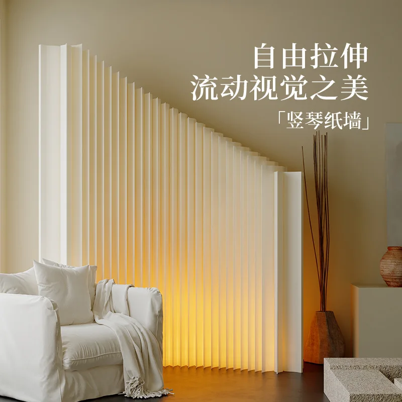 Paper screen High and low oblique partition wall Stairwell bottom Office baffle Meeting