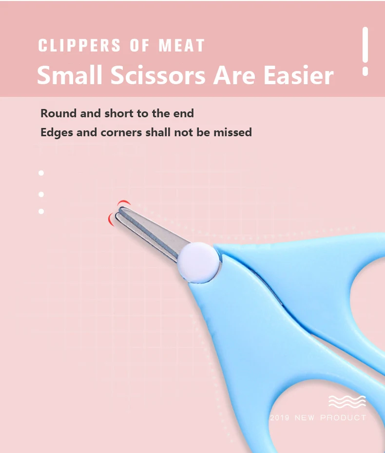 4 Pcs Baby Nail Care Scissors Gorgeous Set Infant Safety Nail Cutter Nail Scissors Suit Newborn Baby Cleaning Tool Nail Care Kit