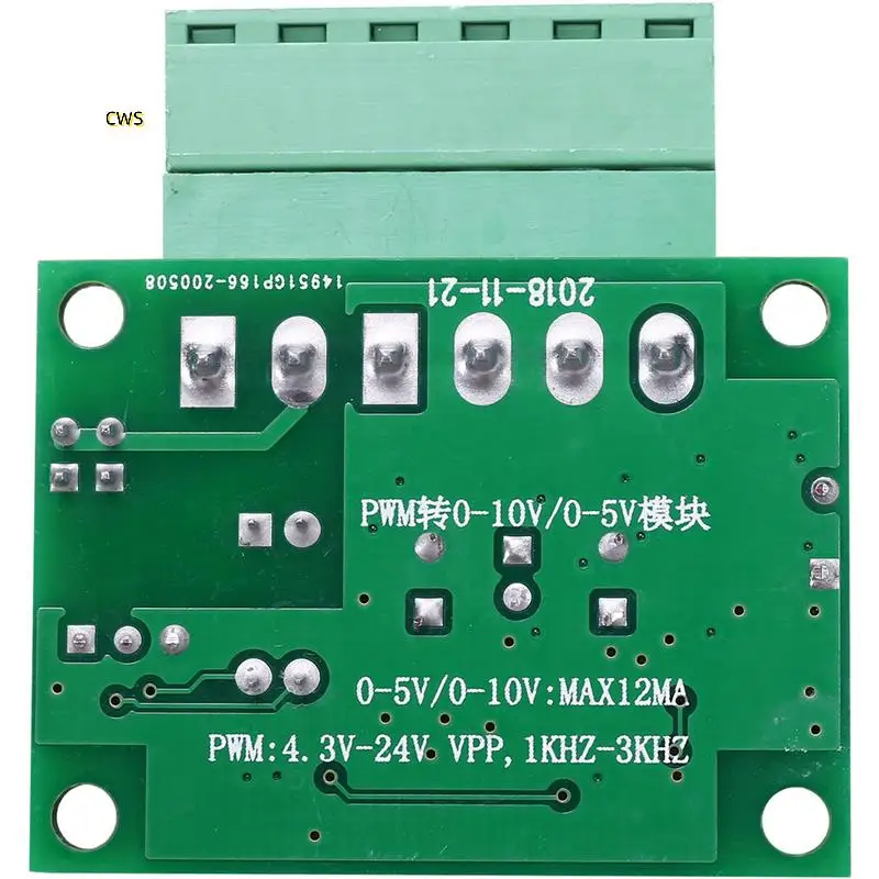 2X 0-5 فولت/0-10 فولت إلى 0-100% جهد الإدخال التناظري إلى PWM وحدة محول الإشارات PLC AD