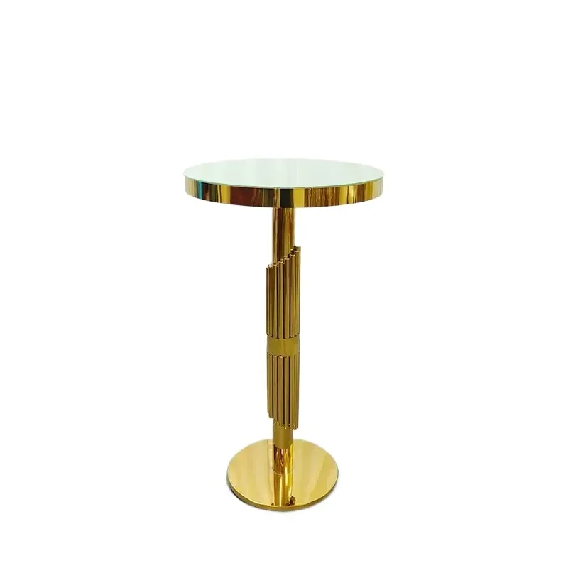 for Golden Cocktail Table Tall Champagne Table Wedding Party Reception Dessert Display Stand
