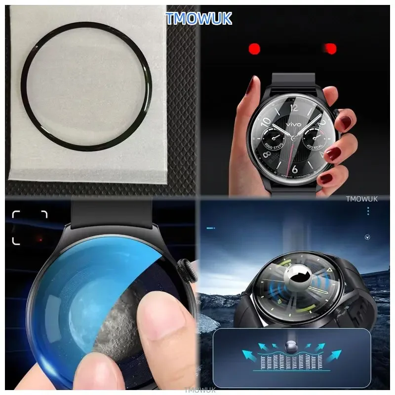 

For Pixel Watch4 45mm Pixelwatch4 41mm Tempered Glass Screen Protector, Watch Film HD Clear, 9H Anti-Scratch, Skin-Friendly Acce