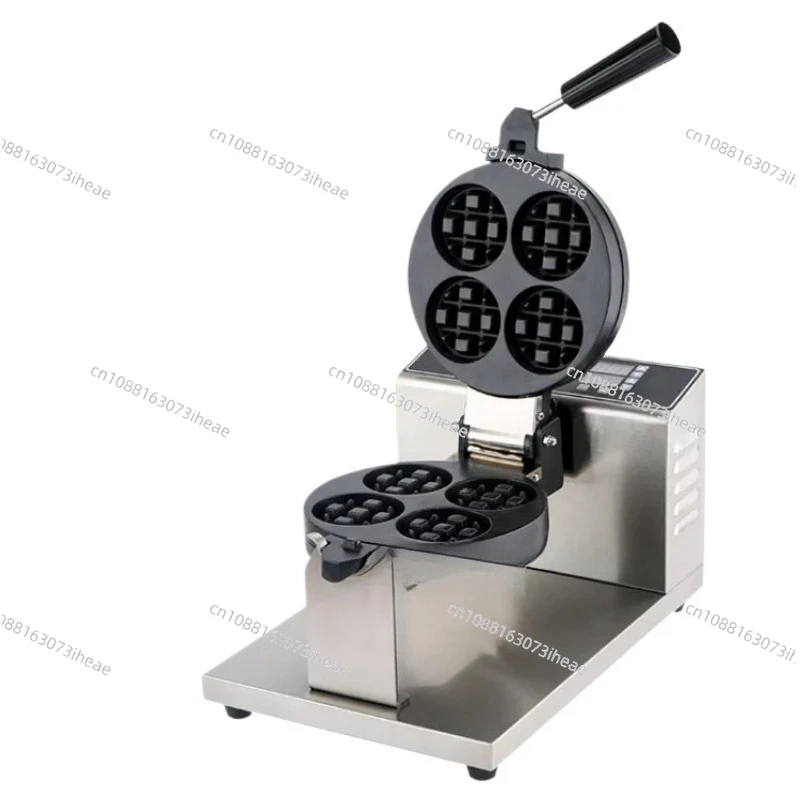 Commercial Kitchen Appliance 110V and 220V Mini Belgian Waffle Maker with Removable Plates