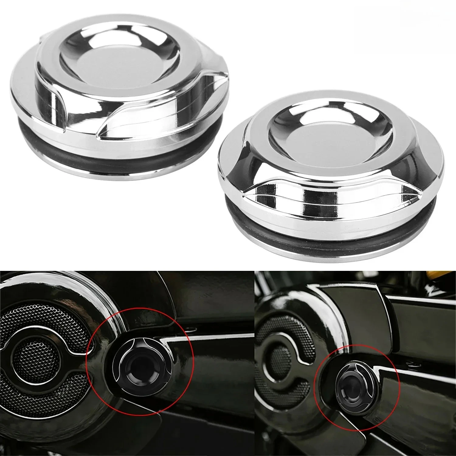 Motorcycle Chrome For Harley VRSCA VRSC VROD V-ROD 2006-2017 Model Pivot Bolt Covers Radical Styling Accessories