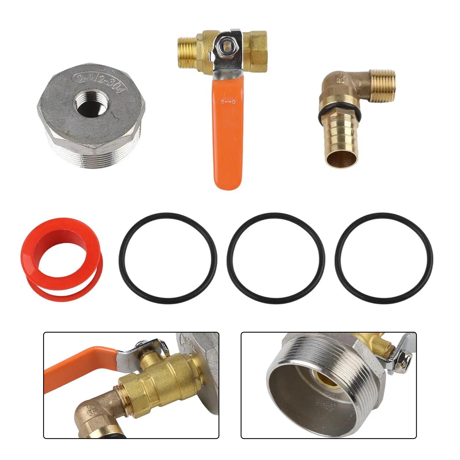 Leak-proof Design Replacement Outlet Tap High-grade Material Industrial Applications Innovative Design Easy Install Valve Kit