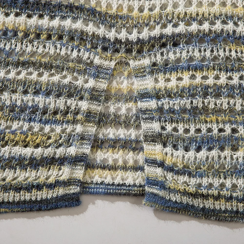 سترة قوطية جمالية مجوفة بألوان متعددة للنساء والرجال ملابس خروج فضفاضة y2k ملابس شتوية خرافية الجرونج أكاديميا داكنة #4