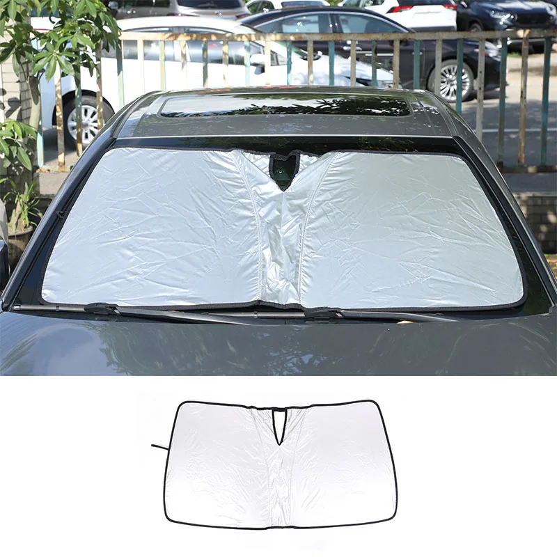 For Toyota Avalon 2023 2024 2025 Car Memory Steel Ring Sun Shade Front Car Sunshade Cover Car Accessories