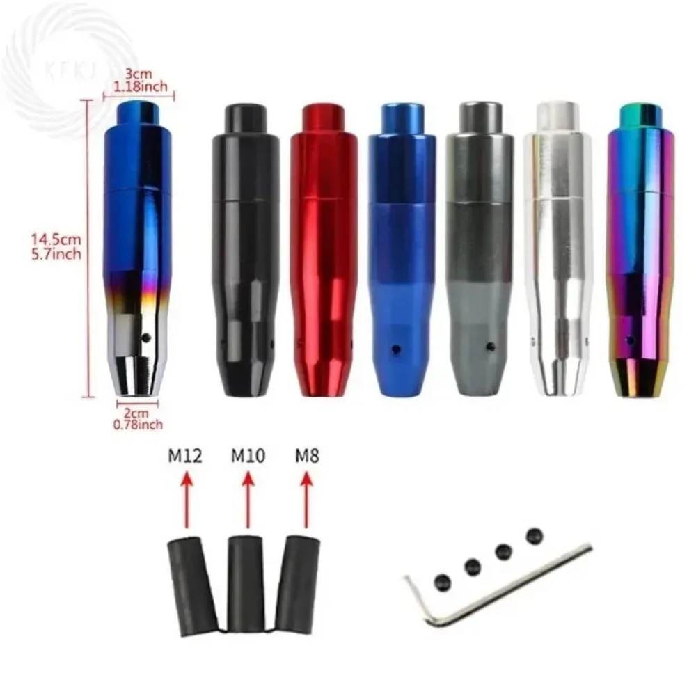 

Gear Shift Knob 1pcs for Automatic Transmission with Press Down Release Button Aluminum Automatic Stick