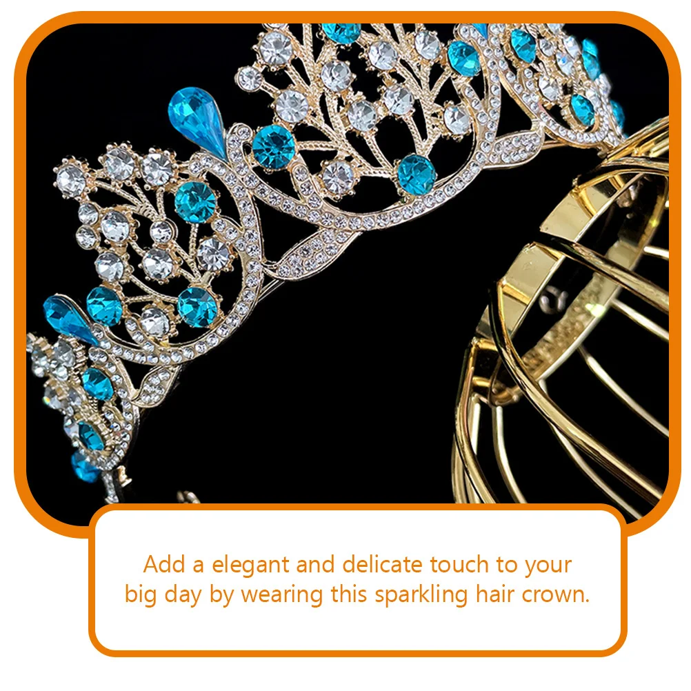 

Bridal Crown Luxury Wedding Rhinestone Acrylic Headpiece Bride Hair Jewelry Crowns Pageant Wedding Crown for Bride
