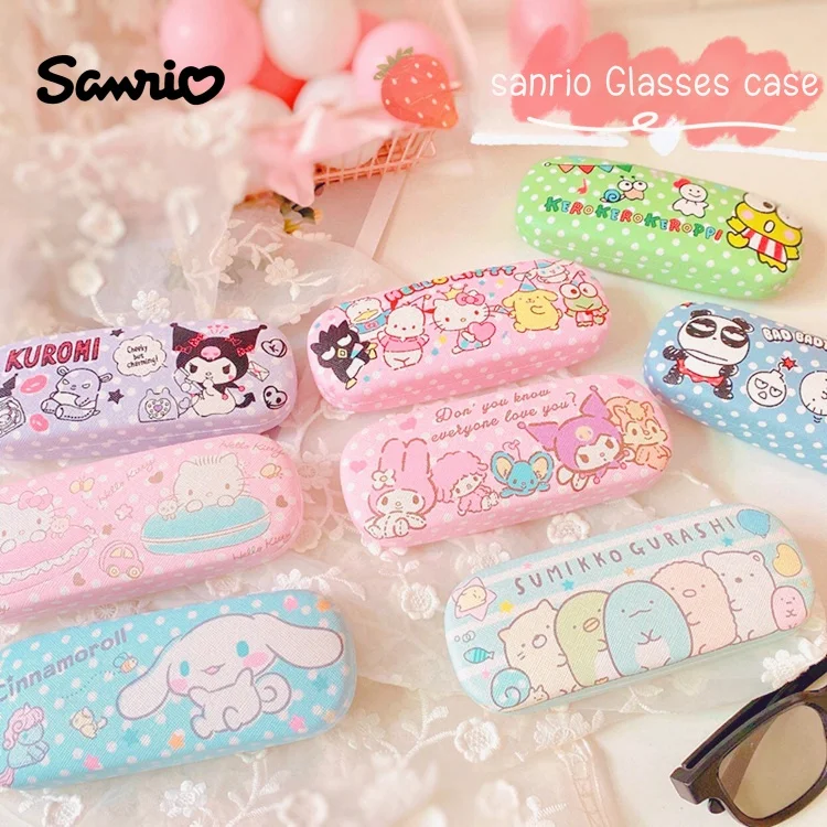 

Sanrio HelloKitty искусственные очки экшн-фигурки героев аниме мимелоды коричные очки милые Мультяшные ПУ Детские подарки для студентов