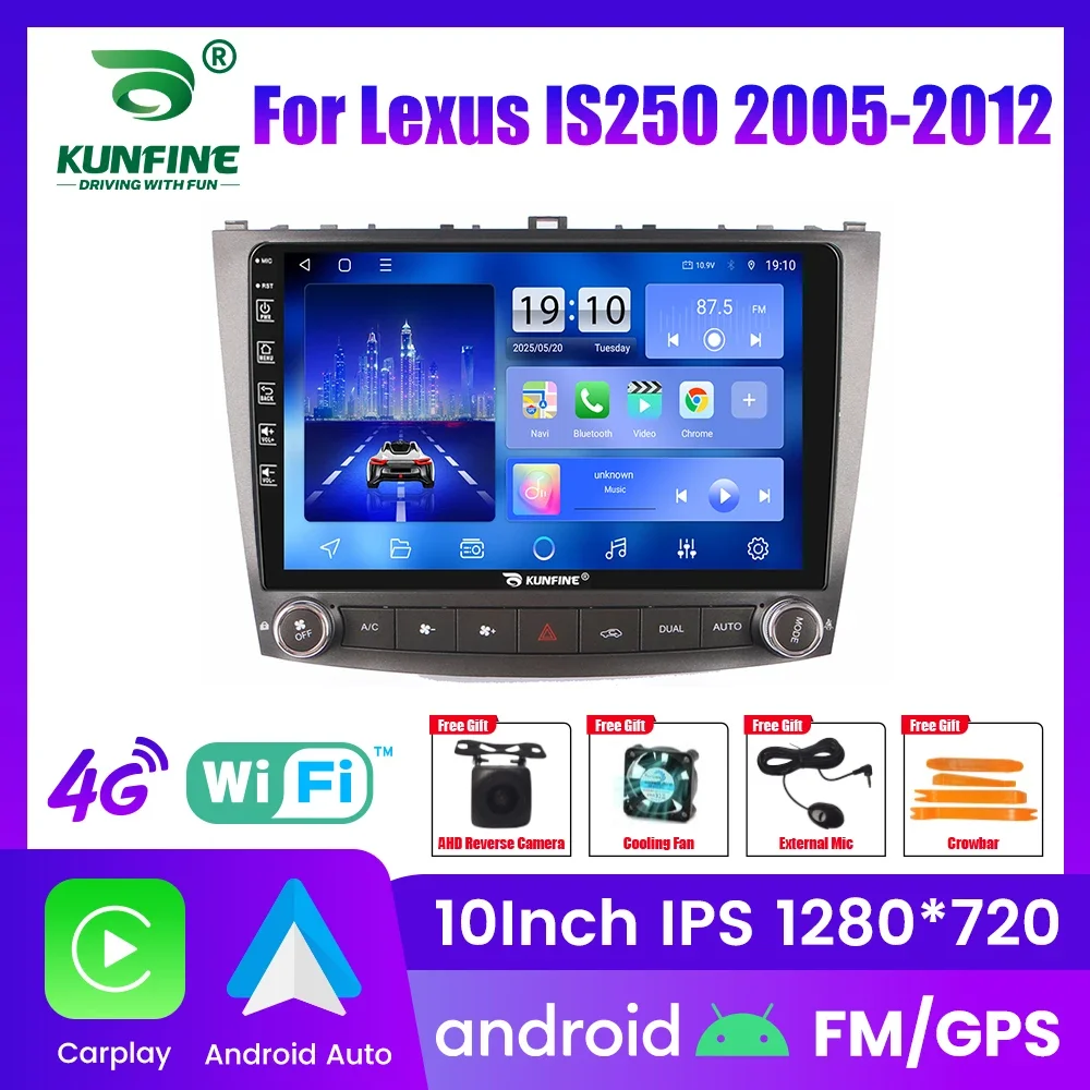 Android Car Radio For Lexus IS250 2005-2012 Car Stereo 2Din Octa Core GPS Navigation Player IPS Screen Carplay Android Auto