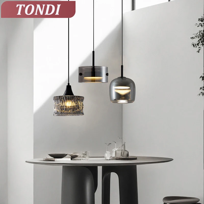 

Nordic Glass LED Pendant Lamp Living Room Bedroom Dining Room Hanging Light Modern Luxury Home Decor Indoor Lighting