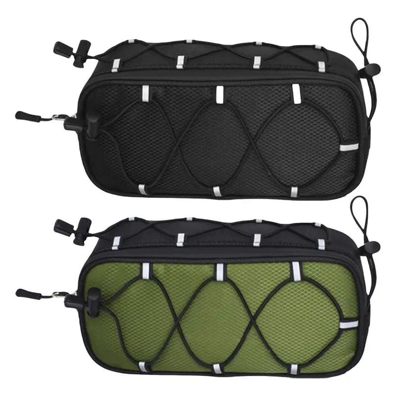 

Bicycle Handlebar Bag Large Capacity Waterproof Handlebar Bag 2.1L Outdoor Cycling Wear-Resistant Pouch Bicycle Accessories For