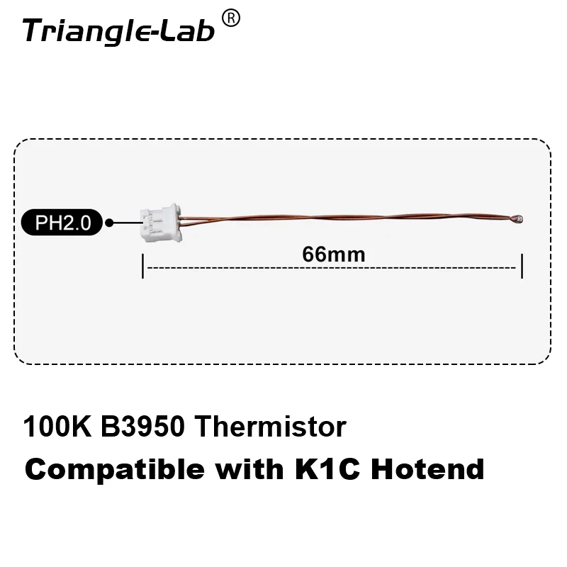 Trianglelab riscaldatore in ceramica PT1000 100K B3950 calze a termistore blocco di calore per CHCB-OTC hotend parti di riparazione per stampante 3D K1C