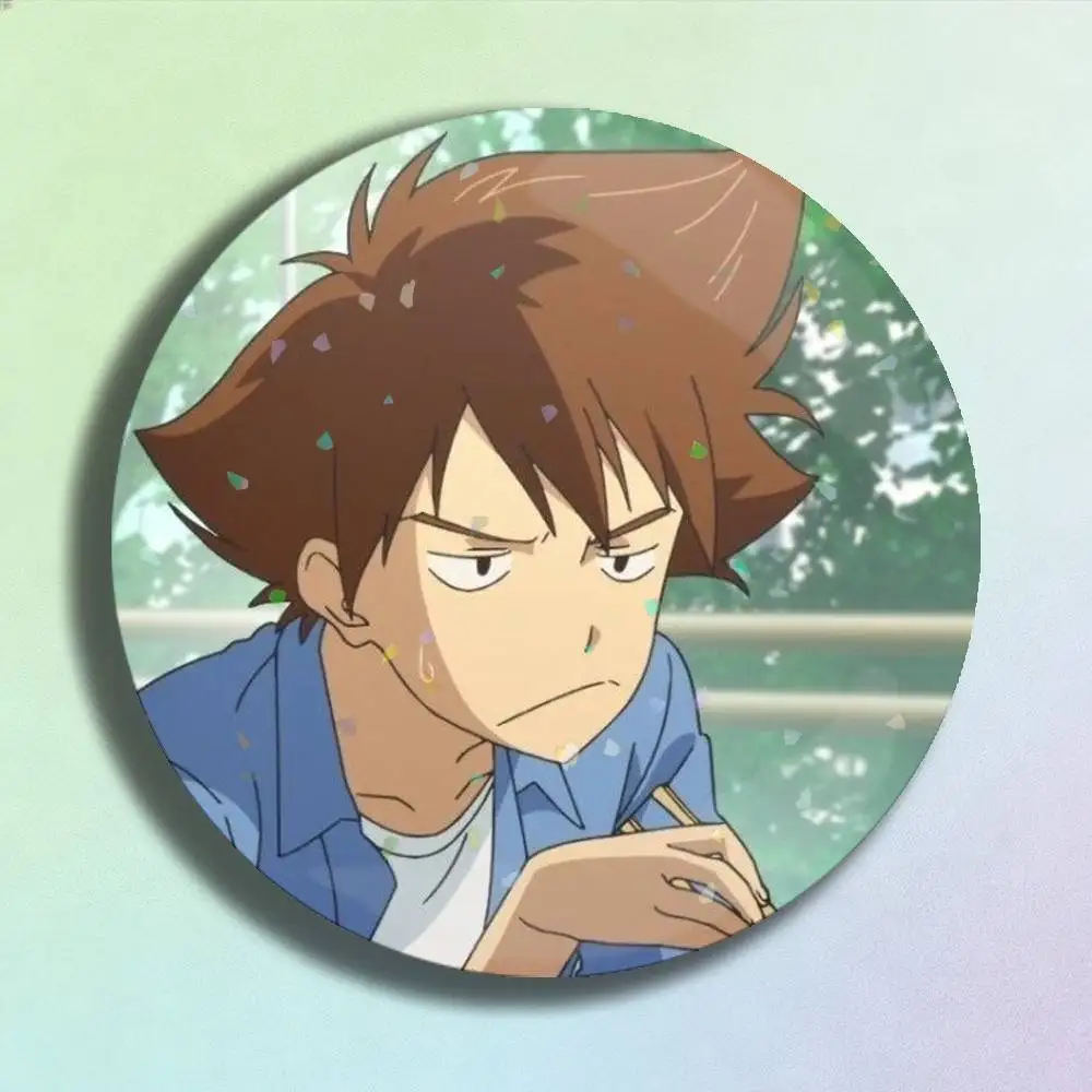 Digimon Yagami Taichi Badge Stage Brooches on Backpack Clothes Handmade Round Enamel Pins for Jewelry Gift Bag Accessory