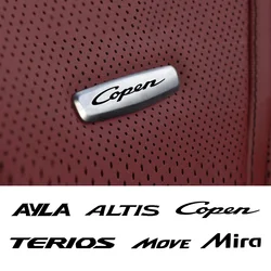 Car Metal Emblem Seat Sticker Auto anti-kick pad floor mat Badge For Daihatsu Feroza GTti Hijet Luxio Copen Cuore Mira Gino Mira