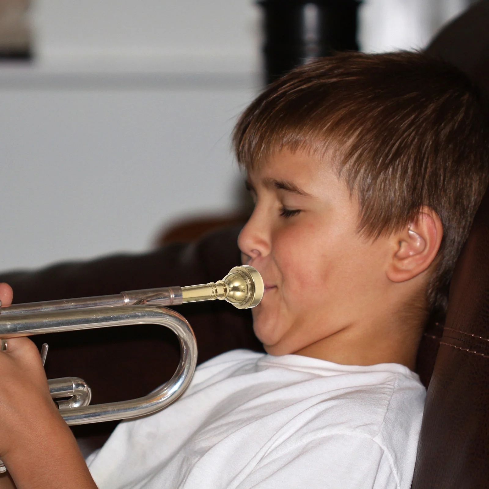 

Trumpet Mouthpiece Durable Replacement For Beginners Professionals Elegant Sound Musical Instrument Accessory Portable Part