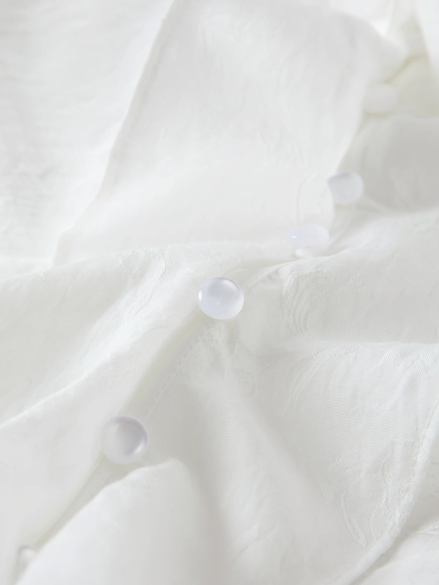 FSLE 2026 Herbst Damen Bluse im französischen Stil mit V-Ausschnitt und Rüschen aus Jacquard - Weicher romantischer Stil für den Alltag und den Arbeitsweg – Detail 8