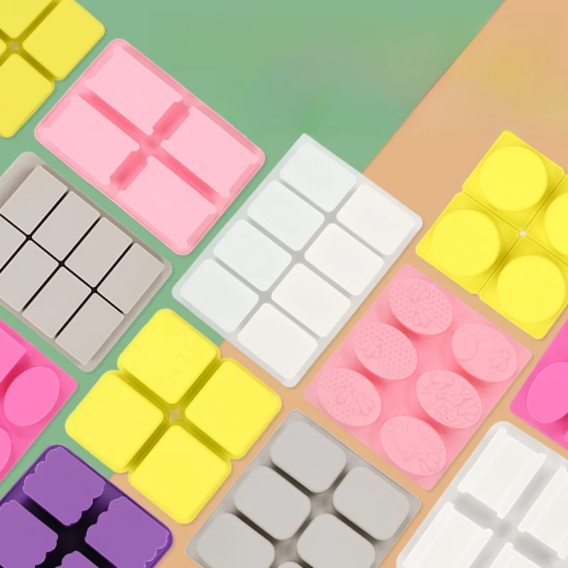 

Handmade Oval Soap Rectangular Silicone Mold Easy to Demold Diy Aromatherapy Soap Handmade Soap Heat Resistant Baking Tools