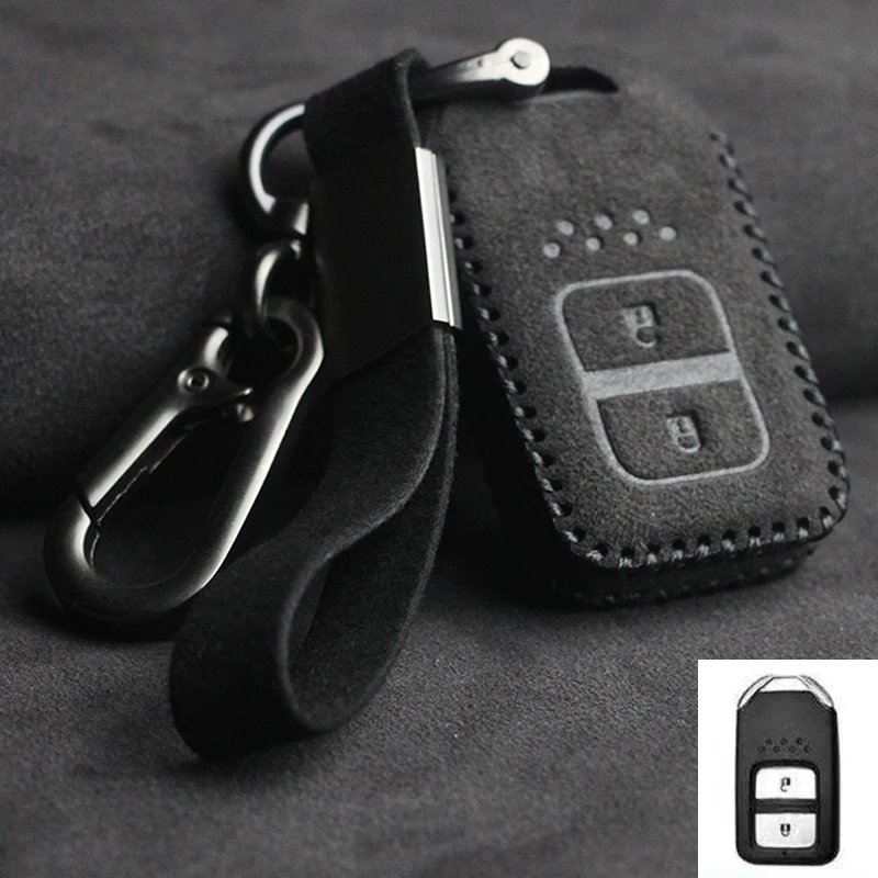 Skórzane etui na kluczyk samochodowy do Hondy Pilot Odyssey Insight Jazz Accord City Civci CRV FIT HRV Stream Vezel XR-V CR-Z