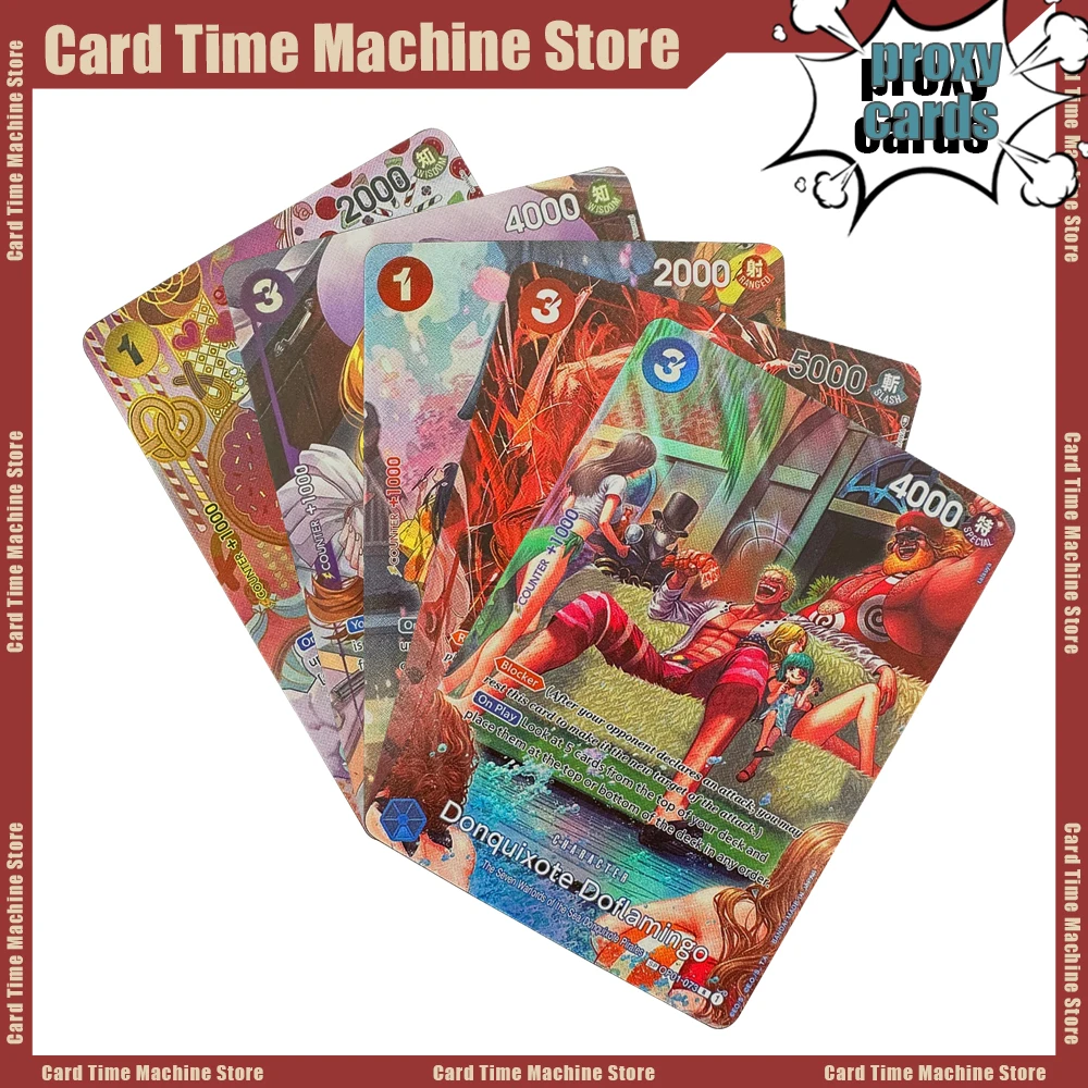 

ONE PIECE FOIL Proxy Cards Entertainment Games OPCG Roronoa Zoro Dracule Mihawk Donguixote poflamingo Jack Collection Toy Gift