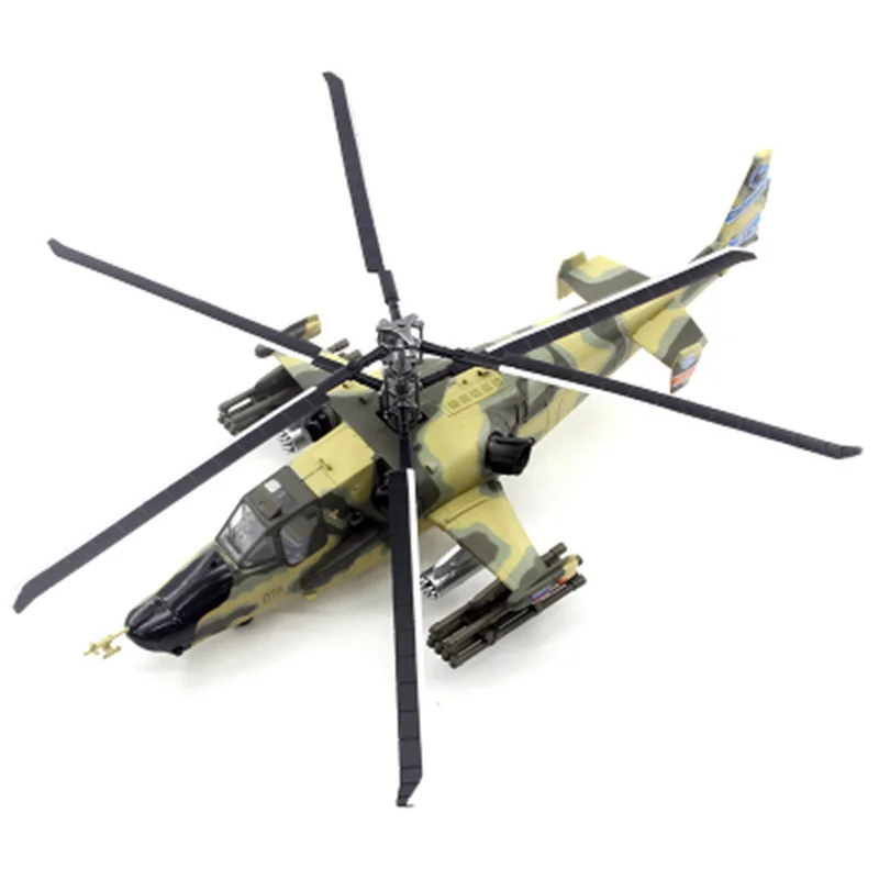 1:72 Scale Model Камов карты-50 Чёрная акула Hokum A Russian Black Shark Helicopter Aircraft Collection Display Decoration Gift