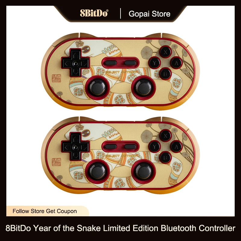 8BitDo Year of the Snake Limited Edition Bluetooth Gaming Controller Joystick for Nintend switch PC Android Steam Raspberry Pi