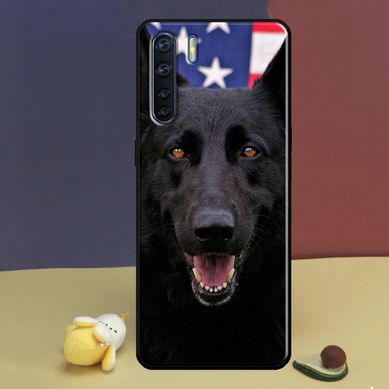 German Shepherd Dog Case For OPPO A78 A76 A96 A54 A74 A94 A5 A9 A31 A53 A15 A16 A17 A52 A72 A91 A93 A77 A57s